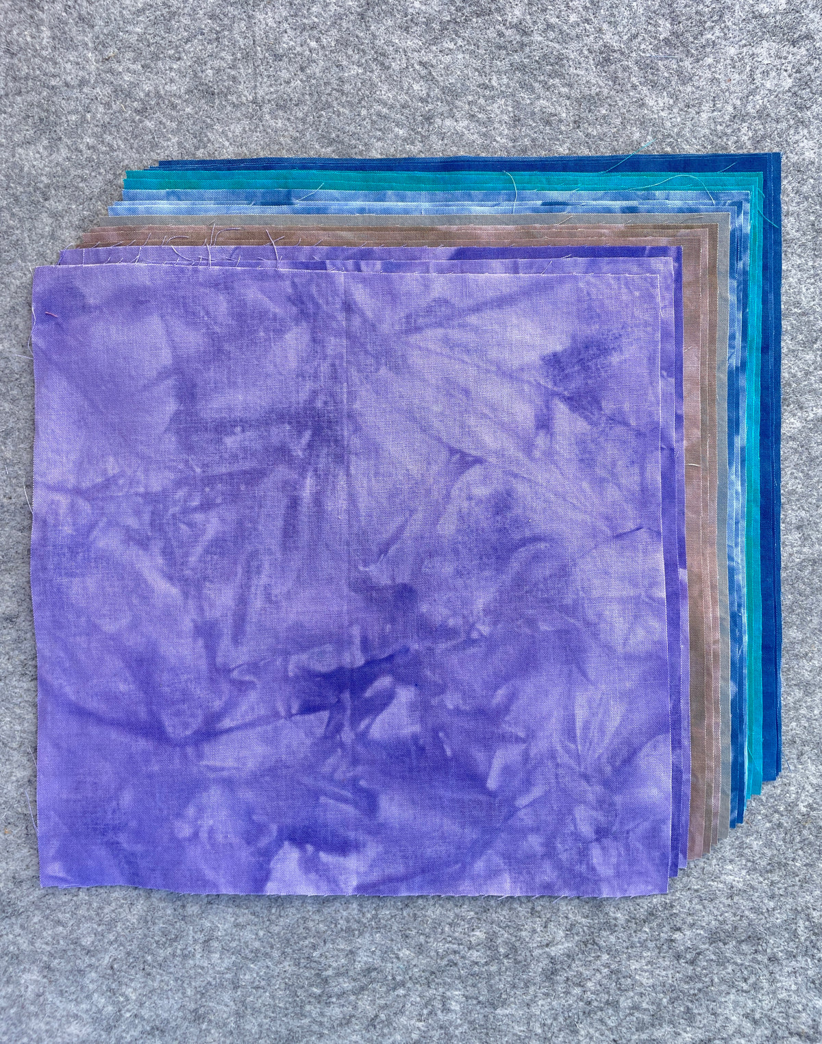 Hand Dyed Gradient Layer Cake (16 squares)