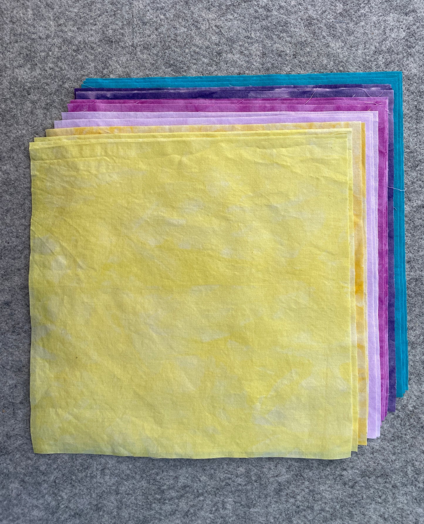 Hand Dyed Gradient Layer Cake (16 squares)