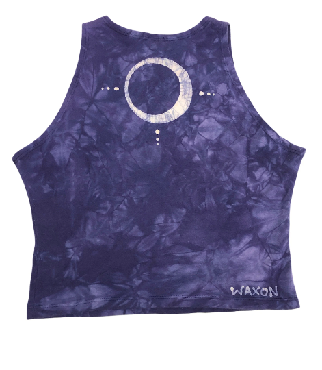 Moon Phase Batik Crop Top