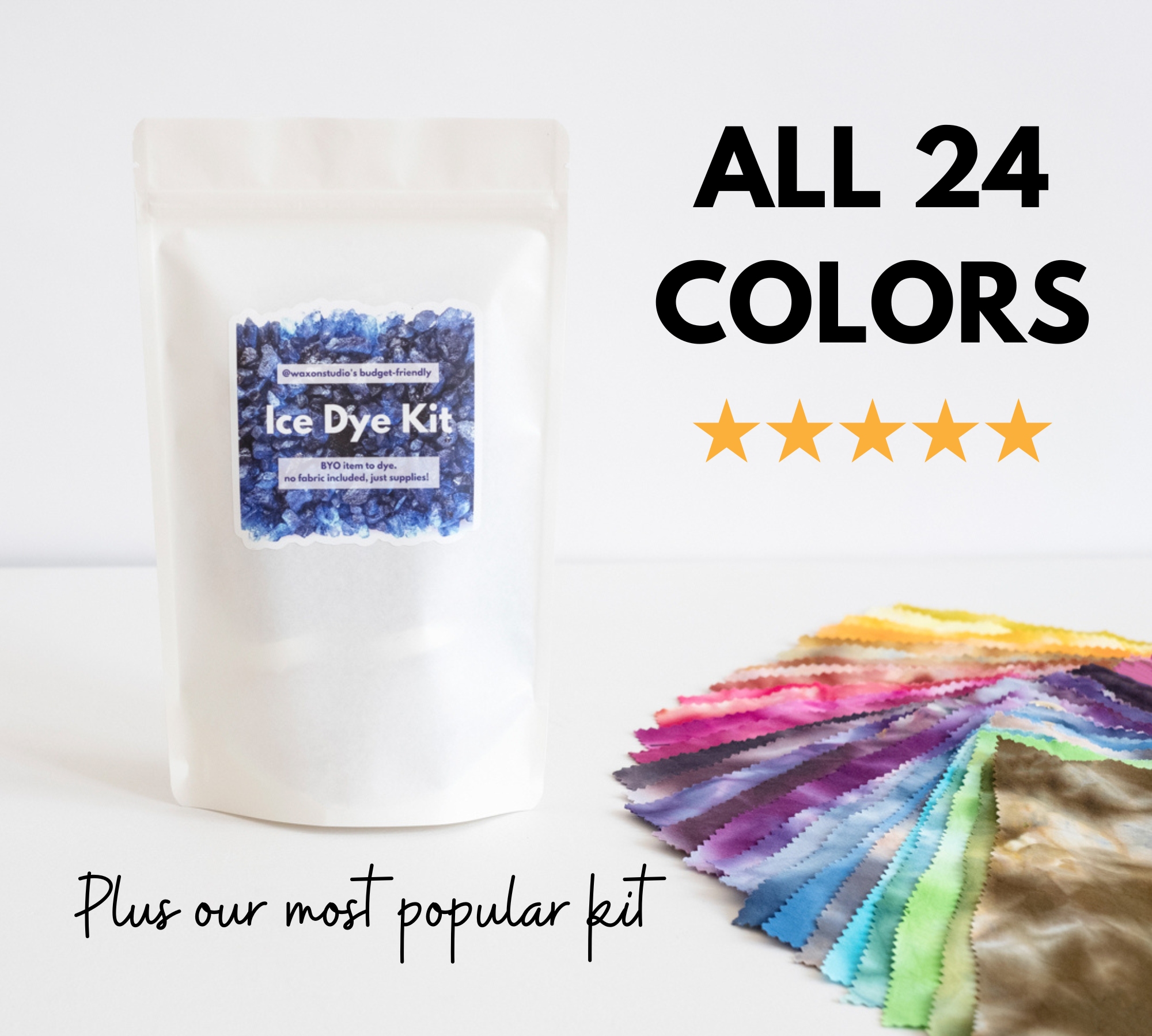 The Whole Ice Dye Kit & Caboodle: All 24 colors + our Budget Kit