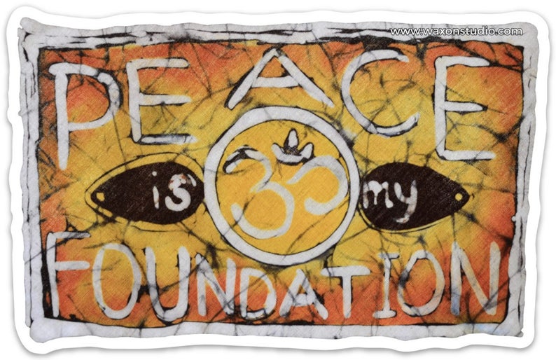 Peace Batik Sticker