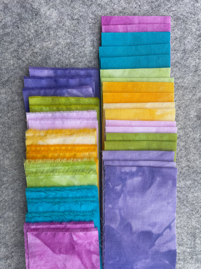 Hand Dyed Jelly Roll Gradient Strip Set (18 pcs)