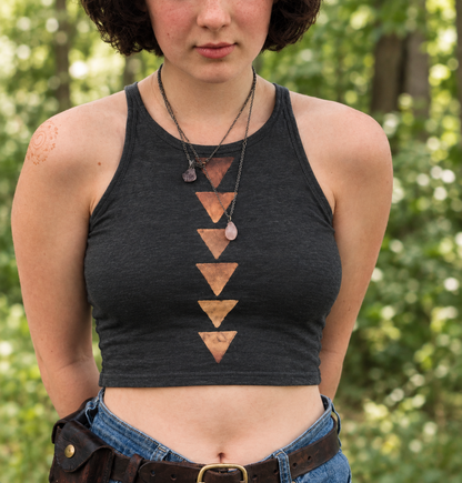 Black Classic Triangle Crop Top, WAXON's 10 Year Anniversary Reproduction