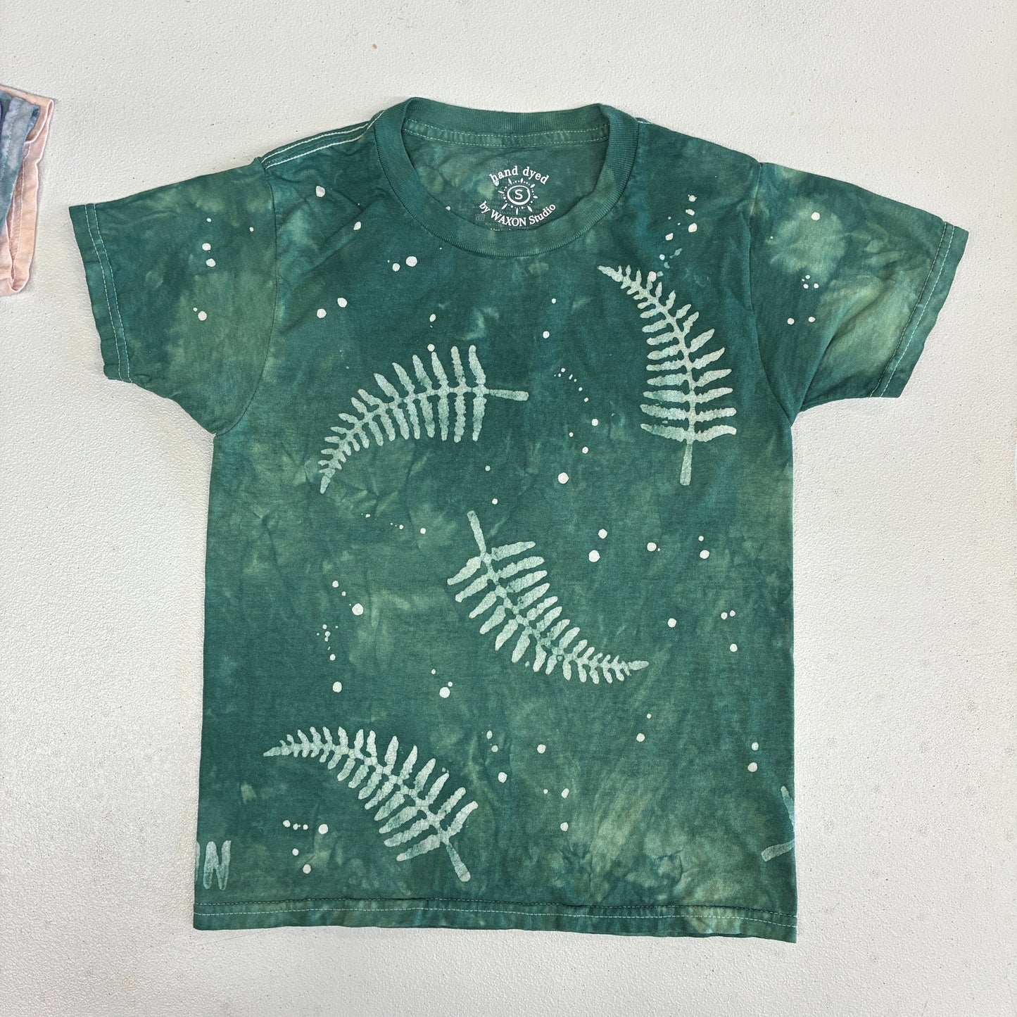 Fern & Splatter Batik Woodblock Unisex T-Shirt