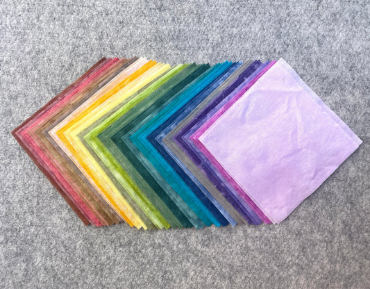 Hand Dyed Gradient Charm Pack (52 squares)