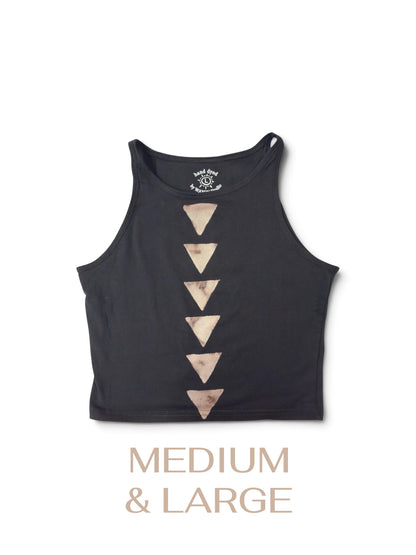 Black Classic Triangle Crop Top, WAXON's 10 Year Anniversary Reproduction