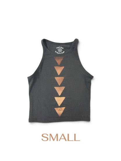 Black Classic Triangle Crop Top, WAXON's 10 Year Anniversary Reproduction