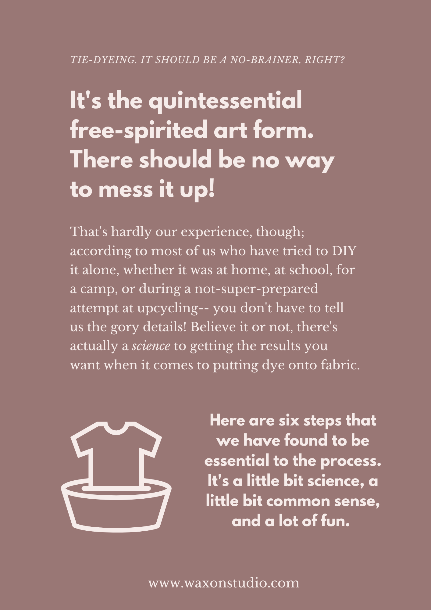 WAXON's 6-Step Guide to Better Dyeing: A Digital Download