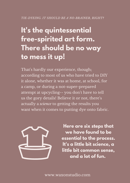 WAXON's 6-Step Guide to Better Dyeing: A Digital Download