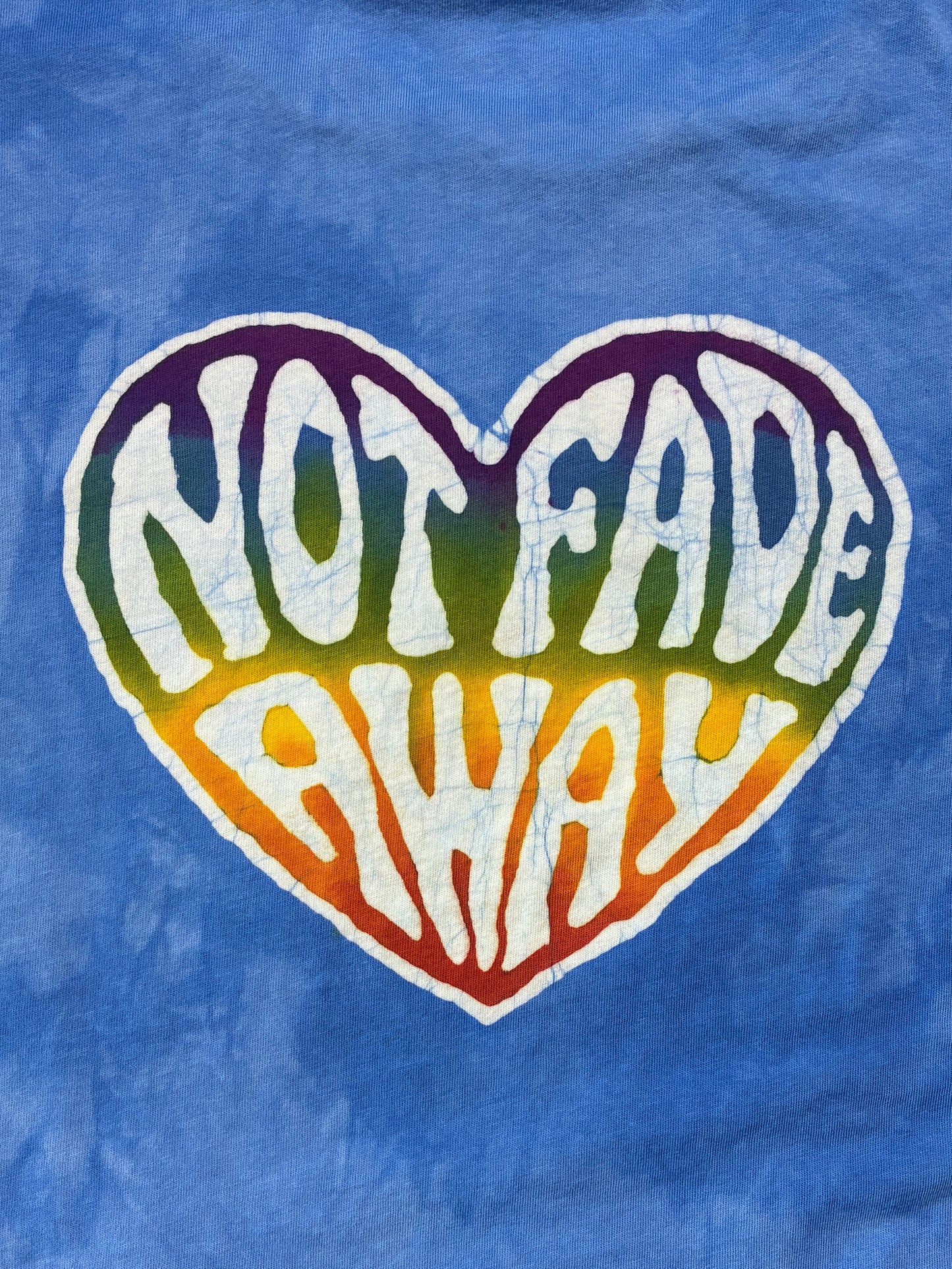 Not Fade Away Hand-Painted Batik Unisex T-Shirt