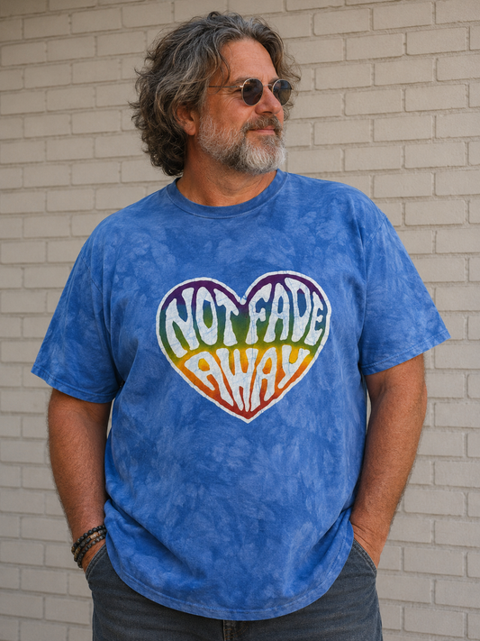 Not Fade Away Hand-Painted Batik Unisex T-Shirt