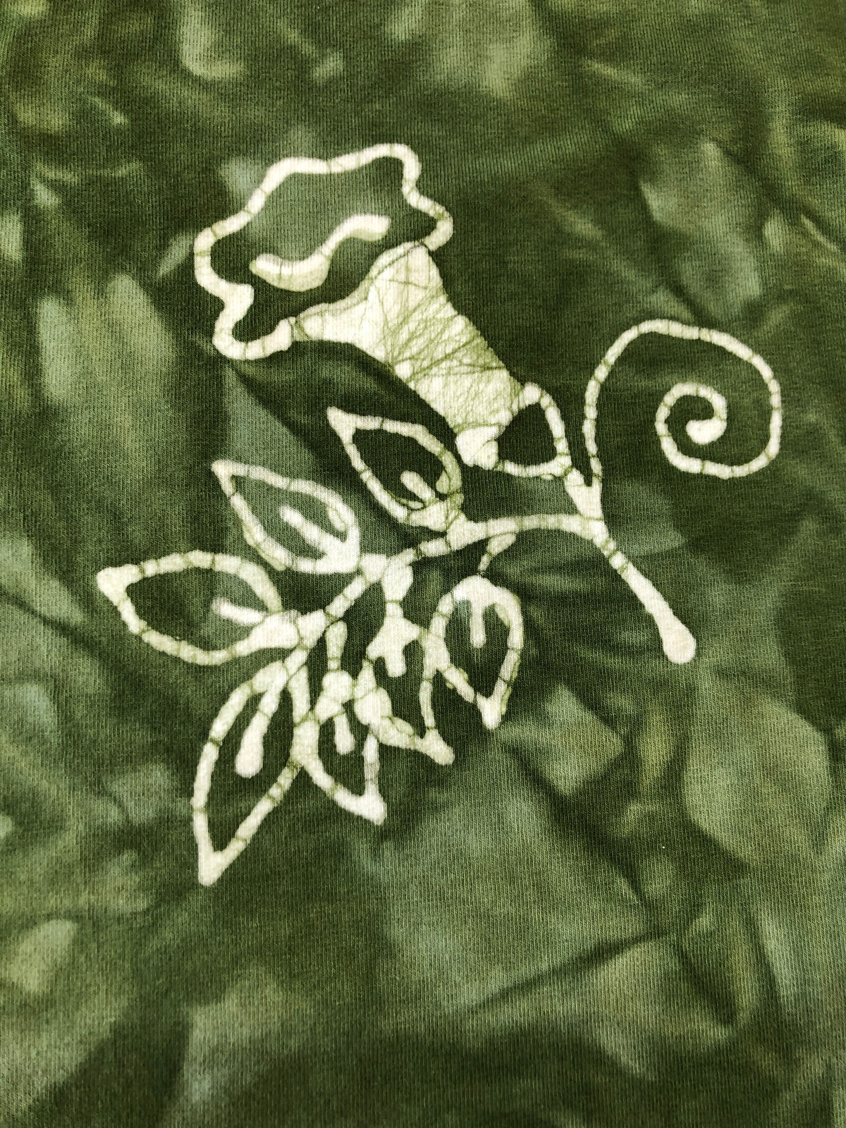 Trumpet Flower Batik Crop Top