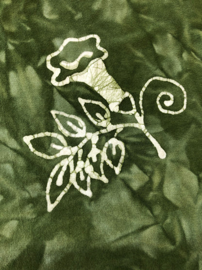 Trumpet Flower Batik Crop Top