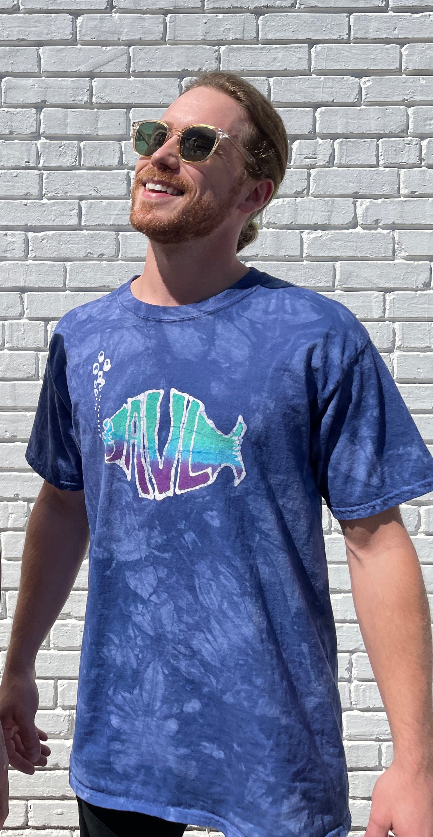 Hand-Painted AVL "Phish" Batik Unisex T-Shirt