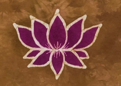 Hand-Painted Lotus Batik Unisex T-Shirt