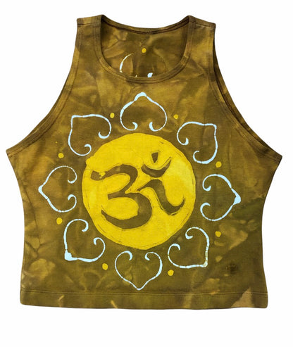OM Batik Halter Crop Top