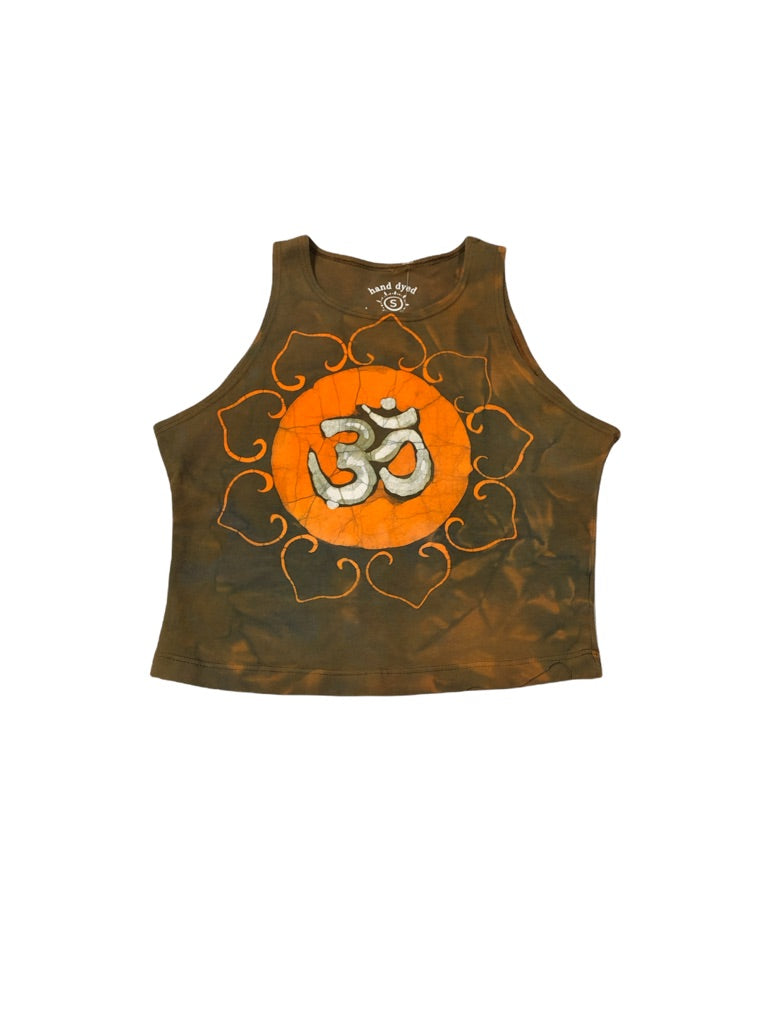 OM Batik Halter Crop Top