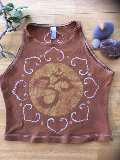 OM Batik Halter Crop Top