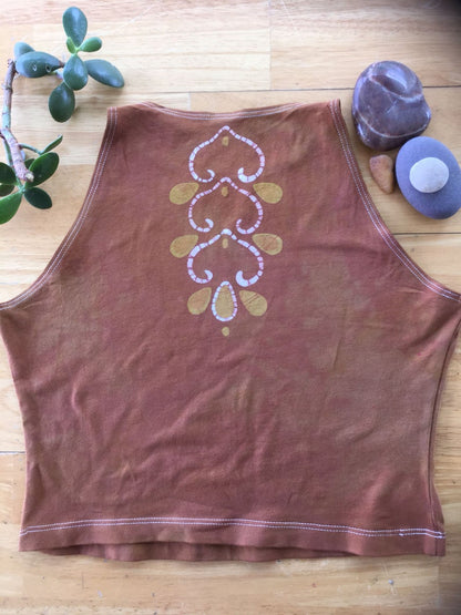 OM Batik Halter Crop Top