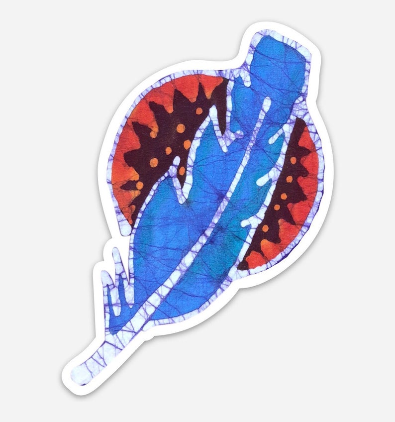 Feather Batik Sticker