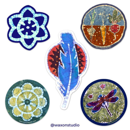 Stickers: Batik Multi-pack | 15 Original Designs
