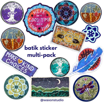 Stickers: Batik Multi-pack | 15 Original Designs