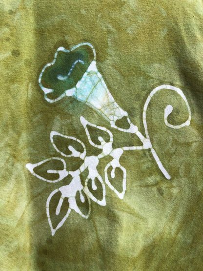 Trumpet Flower Batik Crop Top