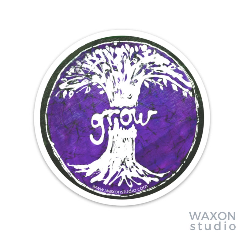 Grow Tree Batik Sticker