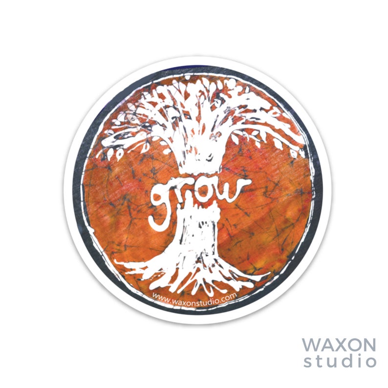 Grow Tree Batik Sticker