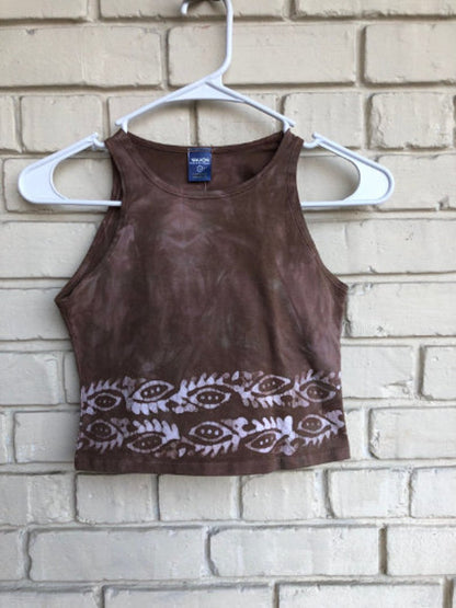 Indian Border Batik Halter Crop Top