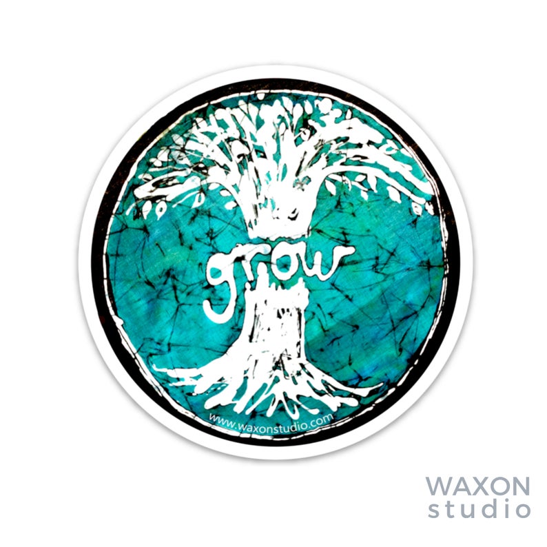 Grow Tree Batik Sticker