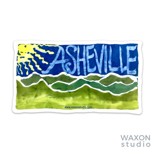 Sticker: Asheville Daytime Batik