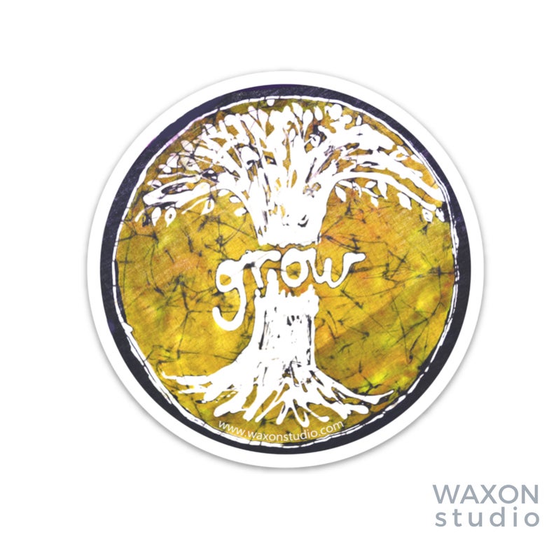 Grow Tree Batik Sticker – WAXON Studio